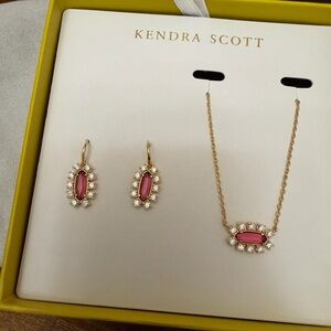 Kendra Scott Rose and Gold Drop Earrings